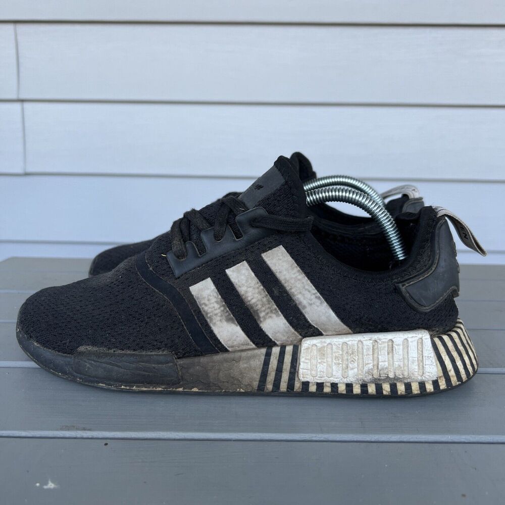adidas NMD_R1 Glitch Mens Size 10 Black White Shoes Sneakers
